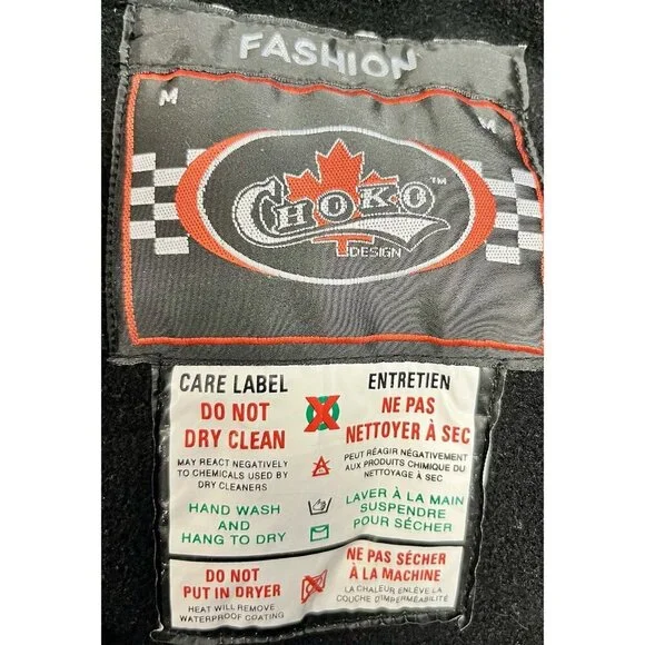 VTG Choko Men’s Snowmobile Bomber Jacket M Black Insulated Powersports 🤍 - Picture 11 of 14